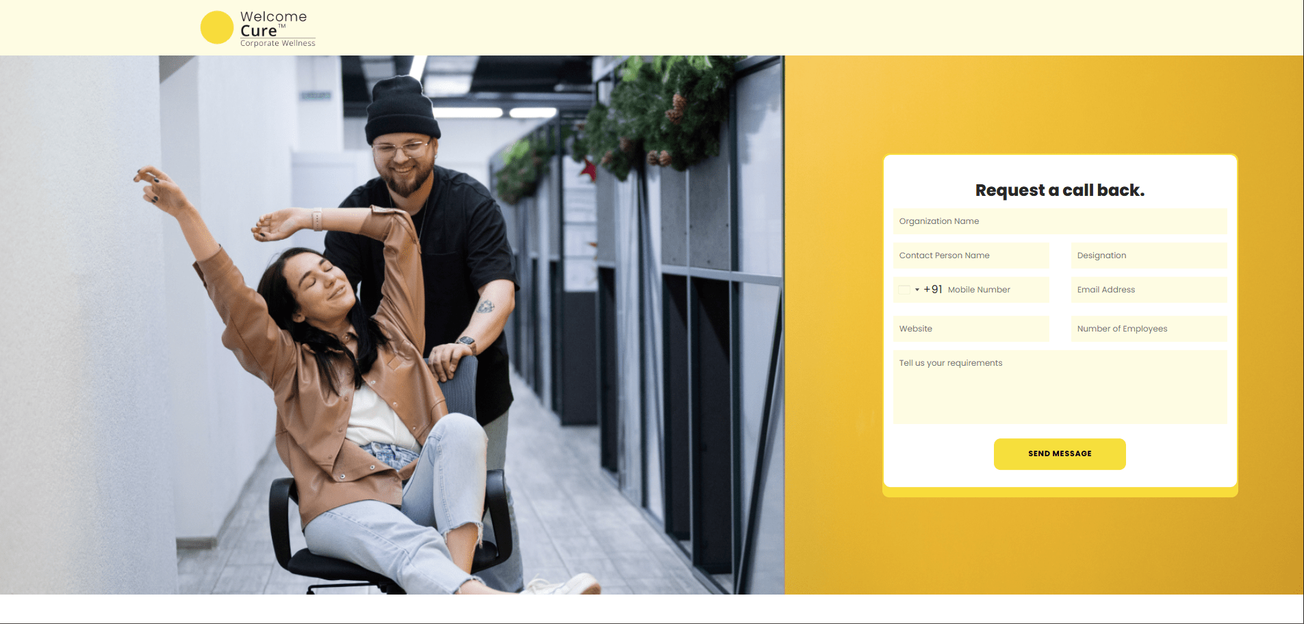 Welcome Cure Corporate Wellness